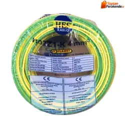 Hes Nyaf Kablo 4 Mm Sarıyeşil (H07z1-K) Halojen Free